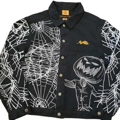NWT Civil Regime X The Nightmare Before Christmas Medium Embroidered Black Denim - product listing photo