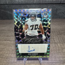 2025 Panini Mosaic Scripts JUICE SCRUGGS Silver Prizm Auto Houston Texans 🔥