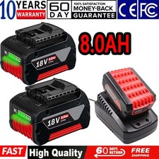 For Bosch Li-ion Battery/Charger 18V 8.0Ah 5.0AH BAT609 BAT610G BAT618 24618-01