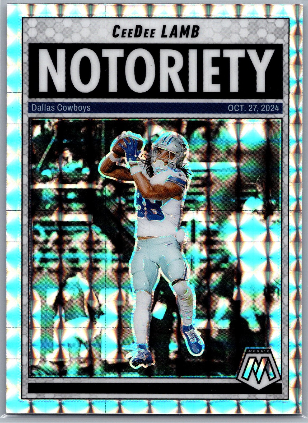 2025 Panini Mosaic #8 CeeDee Lamb Notoriety Mosaic
