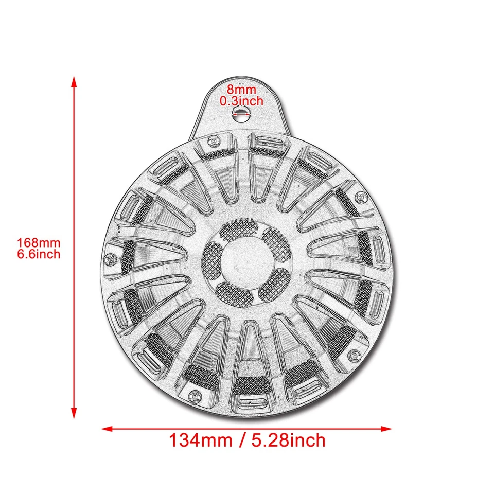 15 Streifen Horn-Lautsprecherabdeckung für Harley Touring Dyna Big Twin 1991-17 - Bild 2 von 4