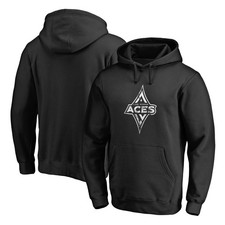 Men's Black Las Vegas Aces Marble Pullover Hoodie