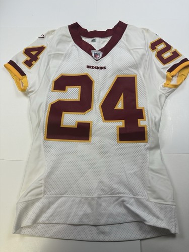 Washington Redskins #24 Shawn Springs Game Worn Jersey White Team Issued