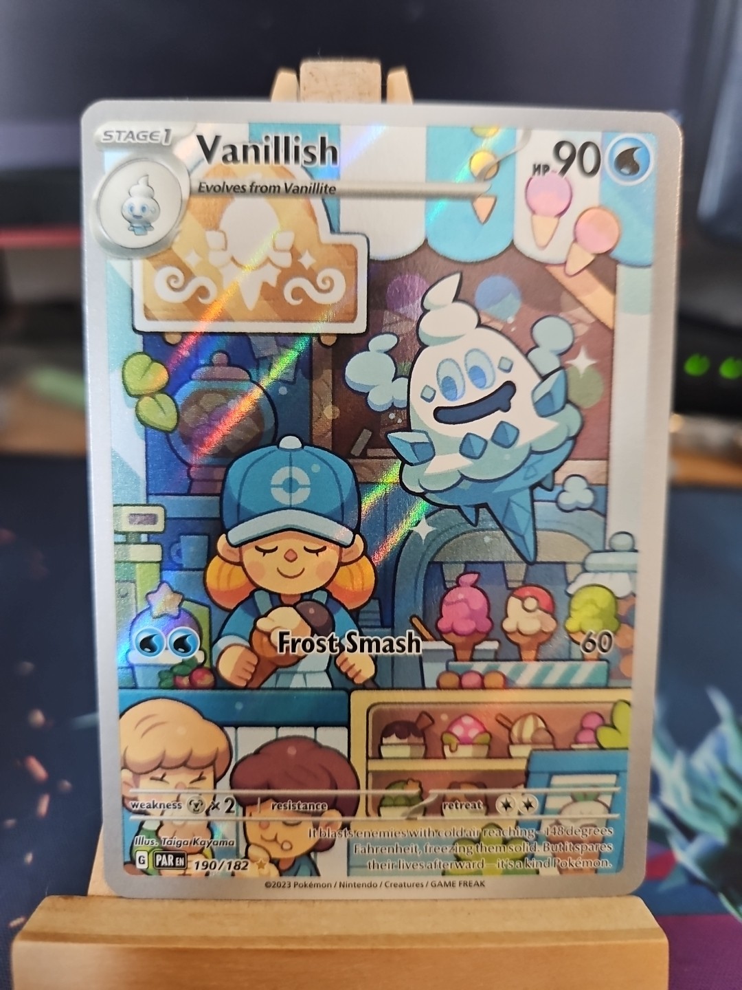 Pokémon TCG Vanillish Paradox Rift 190/182 Holo Illustration Rare NM