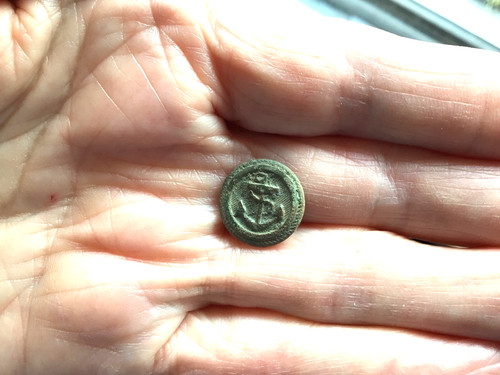 DETECTING FINDS ANCHOR MILITARY BUTTON 12MM
