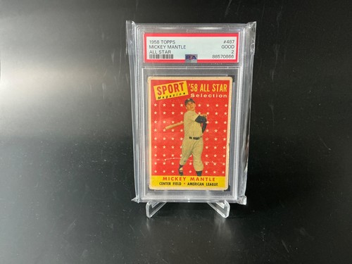 1958 Topps Mickey Mantle PSA 2