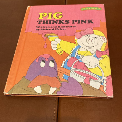  Oils Lot: Scaredy Bear; Me Too Iguana; and PIG THINKS PINK by Hefter = 3 Books