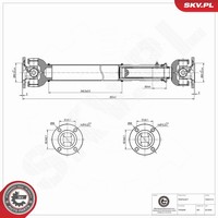 Antriebswelle Esen SKV 76SKV173 FüR Landrover Defender Station Wagon L316 L315