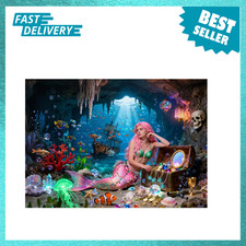 Jigsaw Puzzle 1000 Piece for Adults Mermaid Treasure Scene Collectible Gift