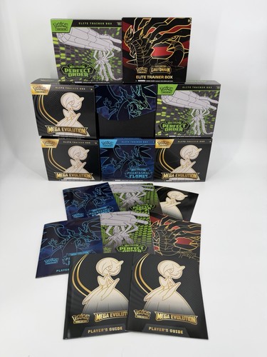 Lot of 8 EMPTY Pokémon Elite Trainer Boxes ETB Various Sets