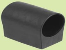 MWH Fußkappe / Bodengleiter Gartentisch rund Ø 32 mm schwarz
