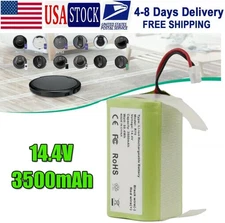 14.4V 3500mAh Rechargeable R75 Lithium Battery for Shark Ion R85 RV850C RV761
