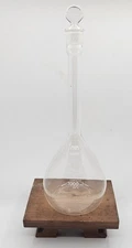 Vtg Lurex 1000mL Volumetric Flat Bottom Flask With Stand Scientific Laboratory 