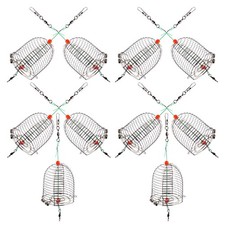 10 Pcs Outdoor Fishing Gear Bait Lure Feeder Cage Thrower Device