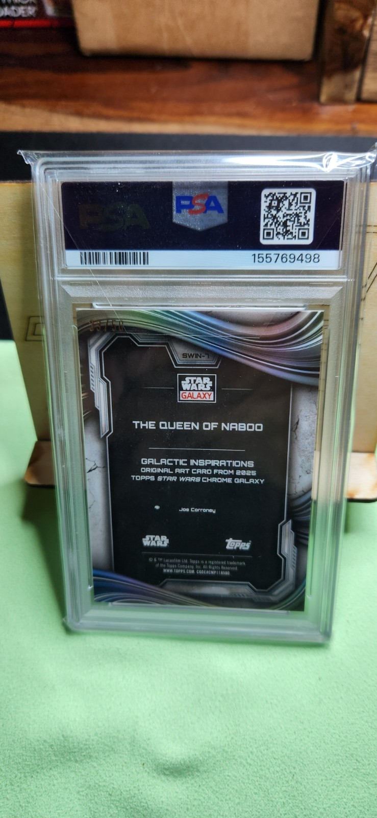 2025 Topps Star Wars Galaxy - The Queen of Naboo - #33/50 - Mojo - PSA 10! view 3