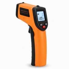 Infrared Thermometer Gun, -58 F to 712 F, 12:1 D:S Orange