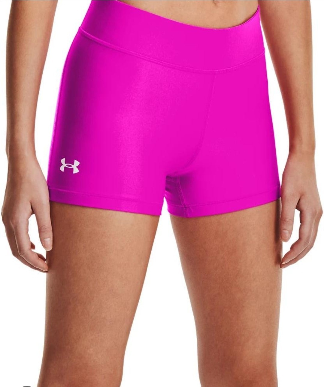 Authentic Under Armour women’s athletic shorts in vibrant fuchsia color, size Xl