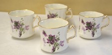 4  x Hammersley Victorian Violets  Size 5OZ Coffee  Cups