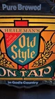VINTAGE 70S OLD STYLE BEER ON TAP STAINED GLASS LOOKING LIGHT-UP SIGN CAVE Rare