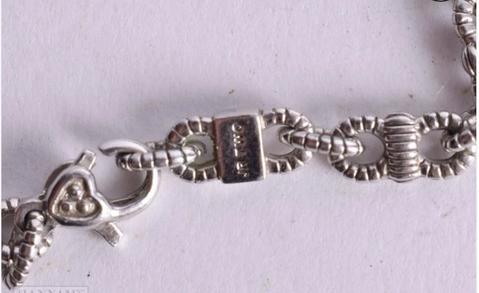 JUDITH RIPKA JR TWO Sterling Silver 18K Gold and Quartz Necklace 28.3 grams - Image 2 of 2