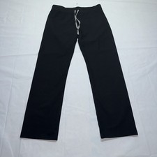 FIGS Technical Collection Scrub Pants Men s M 34x32 Black Drawstring Pockets