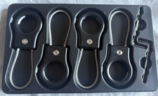 Air Tag Holder 4-Pack Motande Lock Keychain with Wire Cable Compatible w/ Apple