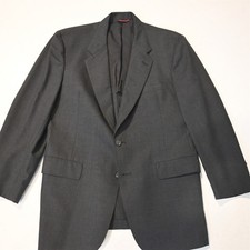 Vtg USA Made HSM 42S Gray Mens Blazer Suit Jacket Sport Coat