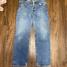 Vintage Levi’s 501xx Button Fly Jeans Made in USA Blue Denim 34x34