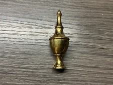 Vintage Keeler MCM  Brass Pillar Scroll Clock...