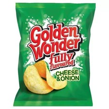 Golden Wonder Cheese and Onion Crisps 25g x  32 Pack - Free Delivery
