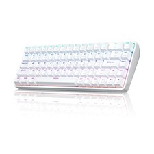 DK68 Wireless Mechanical Keyboard, 60 Gaming Keyboard with Red Switch, Tripl...