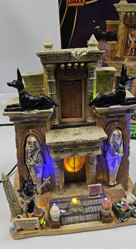 BOTH TESTED! Lemax 2007 Spooky Town The Mummy's Tomb #74593 + Creepy Tomb #75500 - Picture 9 of 24