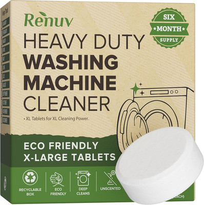 Renuv  Heavy Duty Washing Machine Cleaner Descaler Tablets - for Front Load, Top