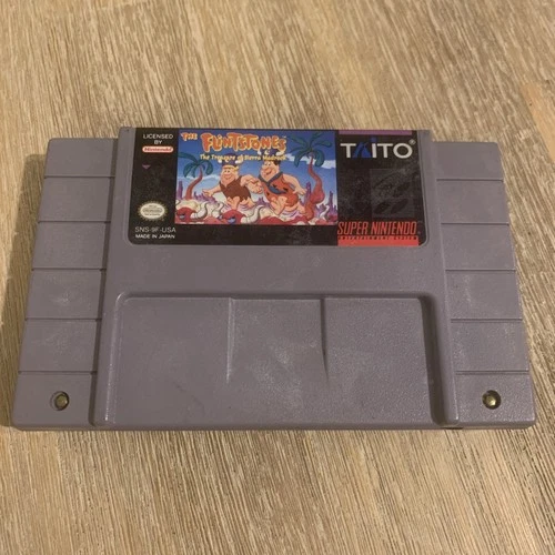 SNES Super Nintendo The Flintstones Treasure of the Sierra Madrock Authentic