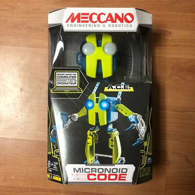 New Meccano Micronoid Code A.C.E. Programmable Robot Building Kit/missing Tools