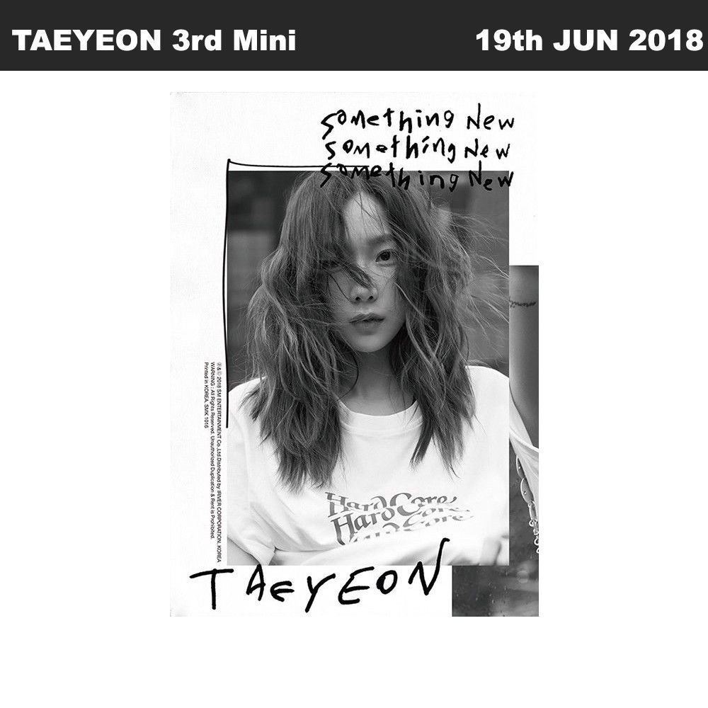 Taeyeon something new 3rd mini álbum CD + póster + cuadernillo + photocard Kpop Sealed