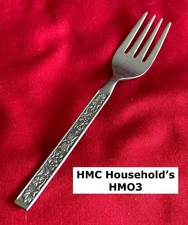 HMC Household's HMO3 Textured Salad Fork 6 1/2" Stainless Steel Flatware