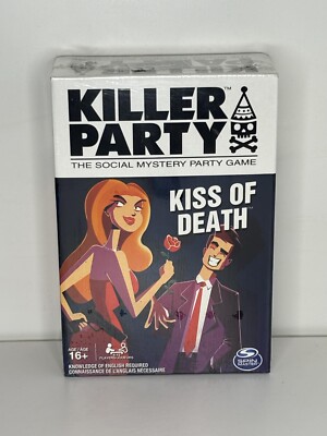 Killer Party - Kiss of Death Social Mystery Partyspiel Neu Sealed Spin Master