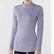 REI Lightweight Base Layer Half-Zip Top - Teal - Size Small