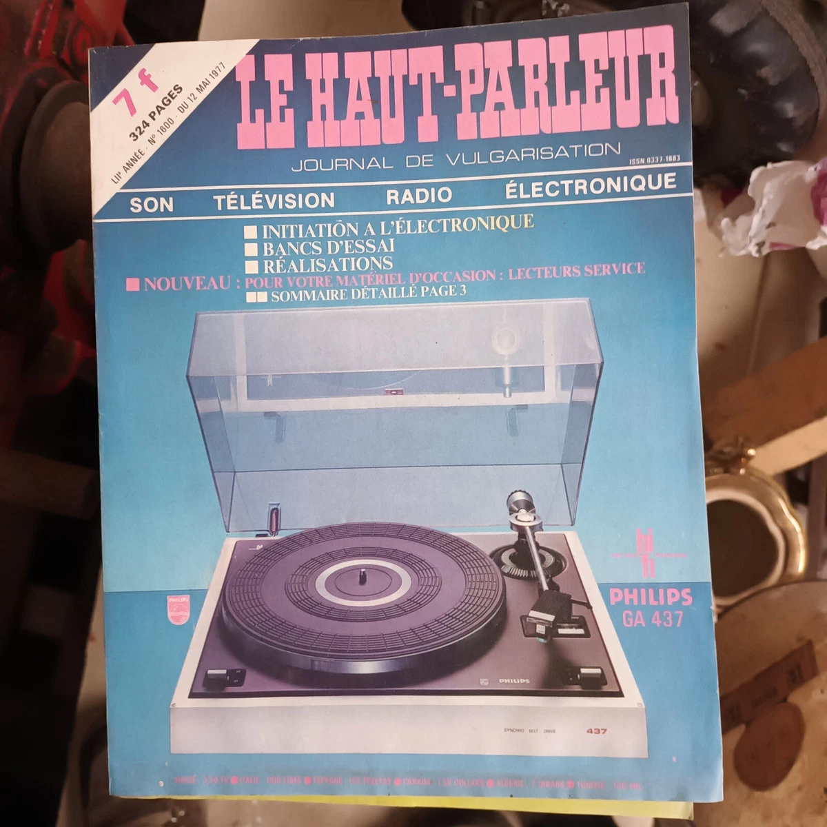 MAGAZINE - LE Haut Parleur - Hi-fi Stéréo - Numéro 1240 - 1969 EUR 7,90