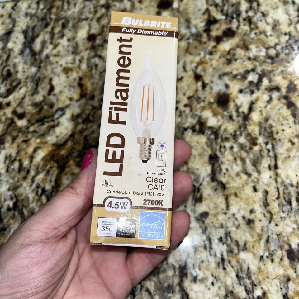 led filament 4.5w 2700 K Clear CA10 - Image 2 of 3