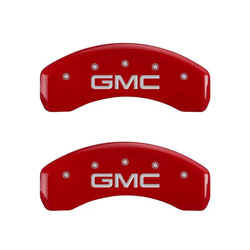 2006-2009 "GMC" Envoy / XL dianteiro + traseiro vermelho MGP conjunto de tampas de pinça de disco de freio 4p - Imagem 3 de 4