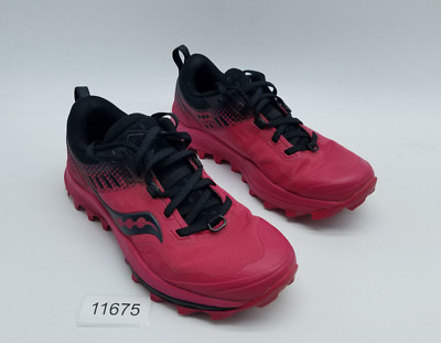 Saucony Peregrine 10 Women's Size 6.5 Running Shoes Berry Black