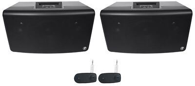 2) Mackie FreePlay LIVE 150w Bluetooth Rechargeable DJ PA Speakers+Wireless Link