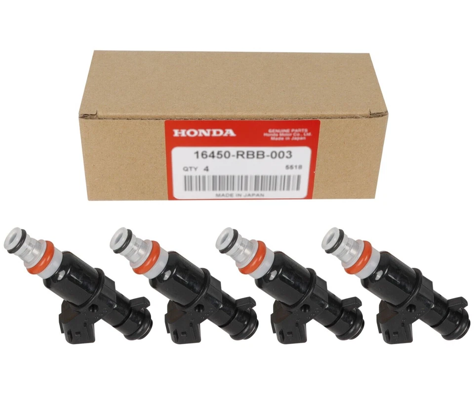 4Pcs Fuel Injectors 16450-RBB-003 For Civic Si RSX TYPE-S CSX 2.0L TSX 2.4L Foto 2 de 4
