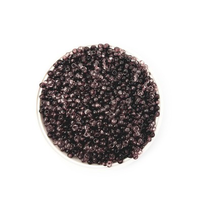 Preciosa 10/0 Tschechische kleine Glasperlen Rocailles transparent AMETHYST Mix 10g-500g