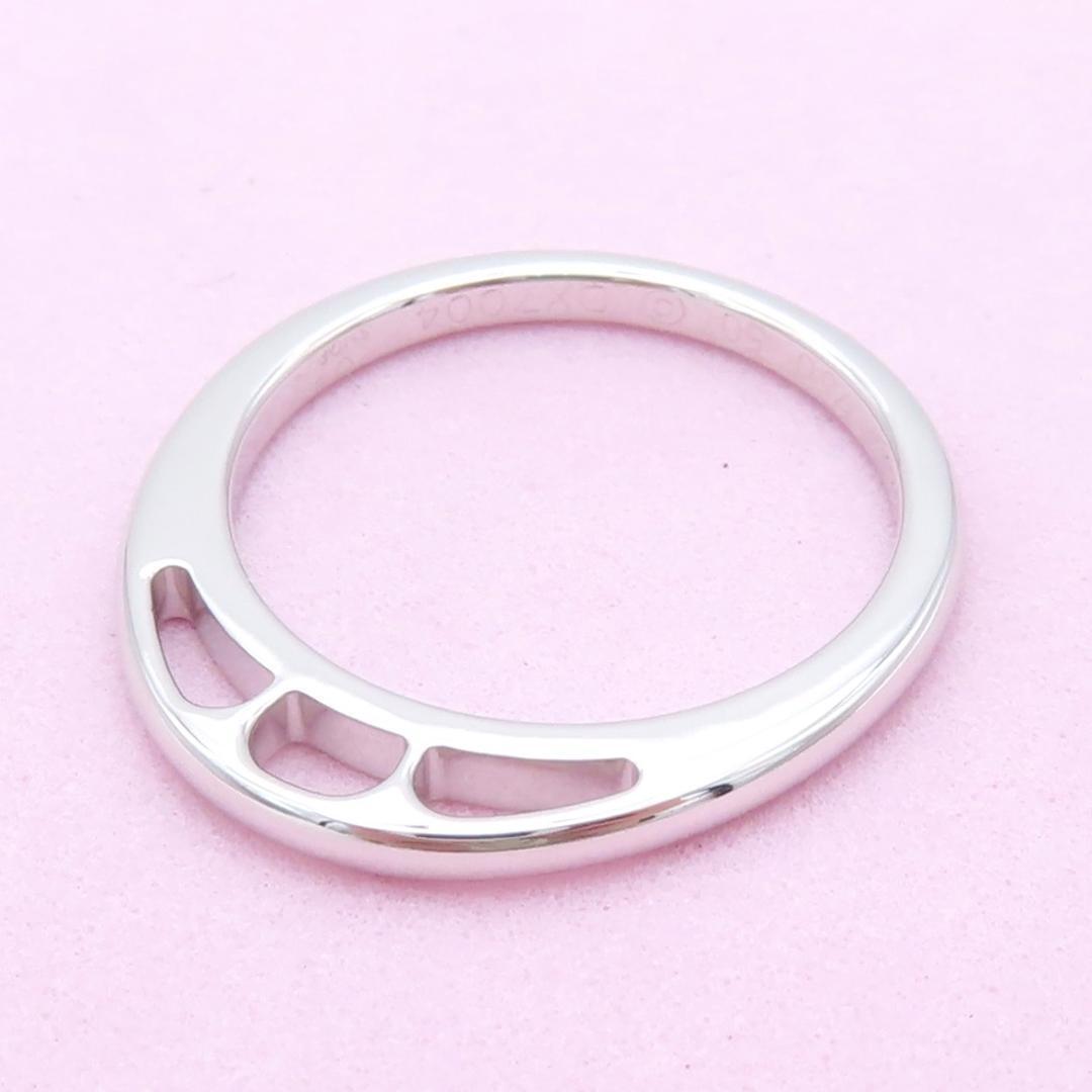 カルティエ ホワイト ゴールド チャーム リング 10号 HH335 カルティエ ホワイト ゴールド チャーム リング 10号 HH335