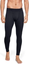 NEW! Under Armour  Men's UA ColdGear Base 3.0 Baselayer Leggings, Black X-Large