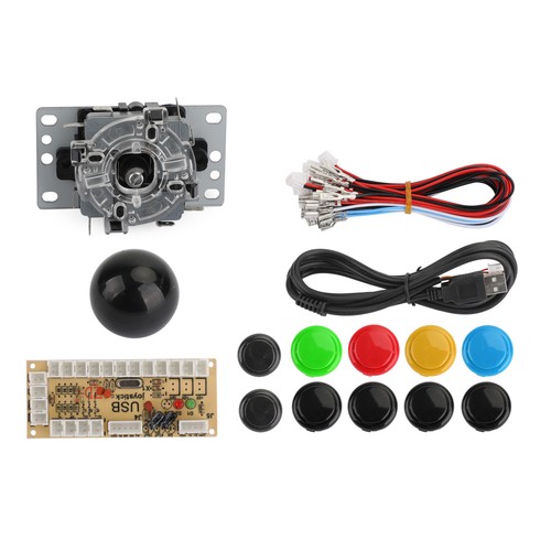 Arcade Joystick DIY Set 0 Delay Arcade USB Encoder To PC + Push Buttons Kits AUS - Picture 3 of 14