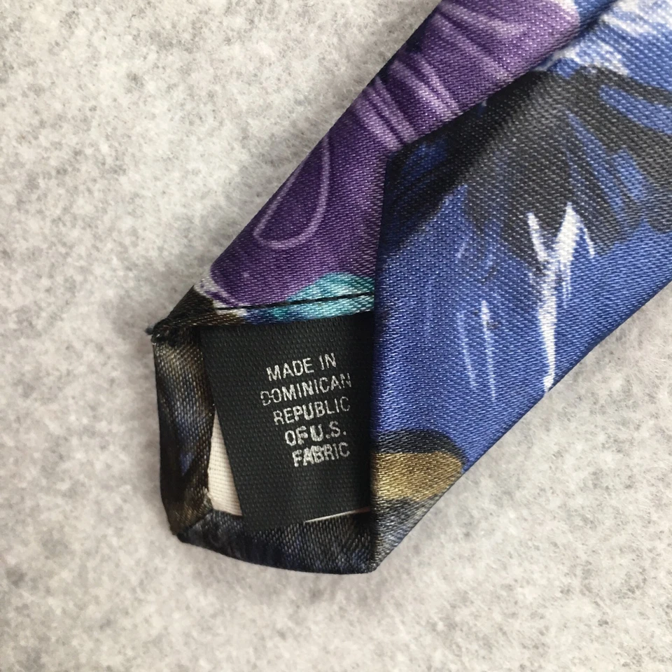 Lote de 3 gravatas masculinas Ketch Classics multicoloridas florais e bolinhas - Imagem 4 de 4